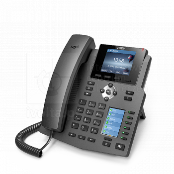 Telefon VoIP z 2 wyświetlaczami, 4 linie SIP, PoE, X4G Fanvil
